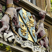 Англия Кембридж герб с единорогом