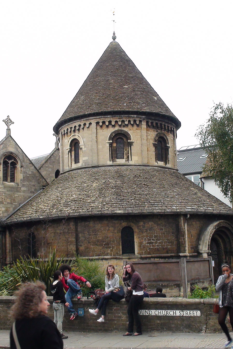 Англия Кембридж круглая церковь